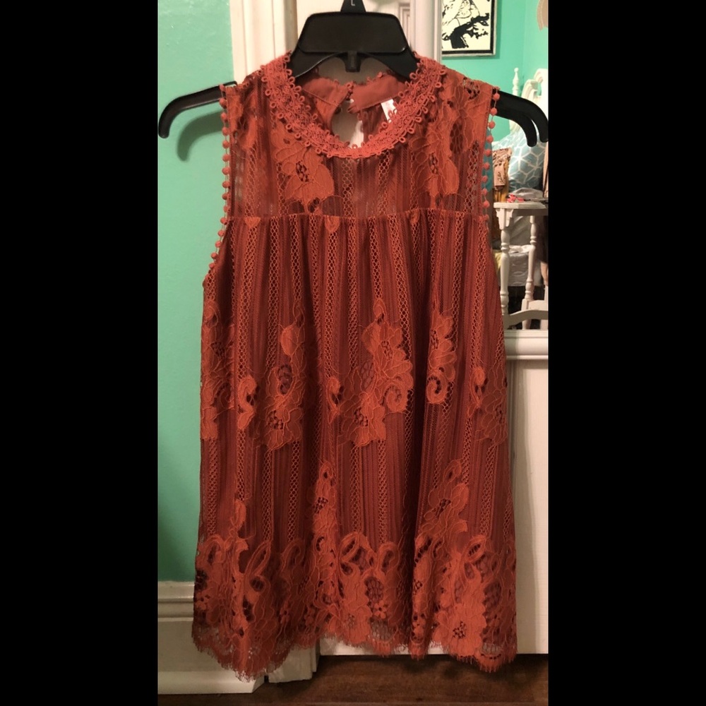 Xhilaration Coral Tank
